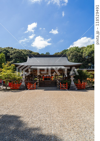 瀧田大社の拝殿(奈良県生駒郡三郷町) 瀧田大社の拝殿(奈良県生駒郡三郷町) 118529491