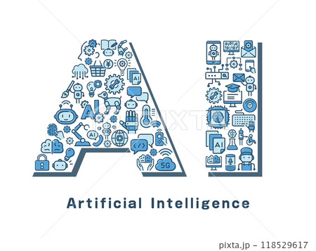 AI（人工知能）　デザイン文字 118529617