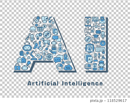 AI（人工知能）　デザイン文字 118529617