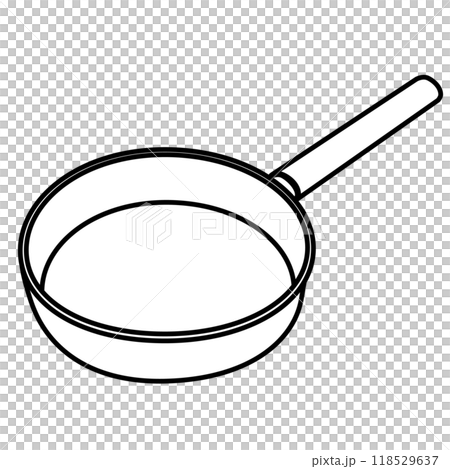 Illustration of a simple frying pan 118529637