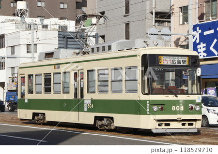 ［M-E］広島電鉄800形（6号線：広島駅⇔十日市町-江波） 118529710