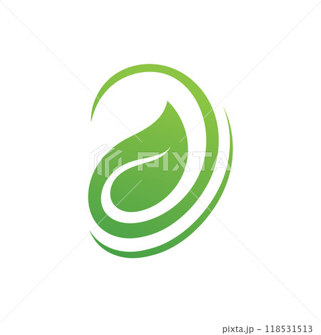 Leaves collection. Green leaves flat icon set. Vector illustration. 118531513
