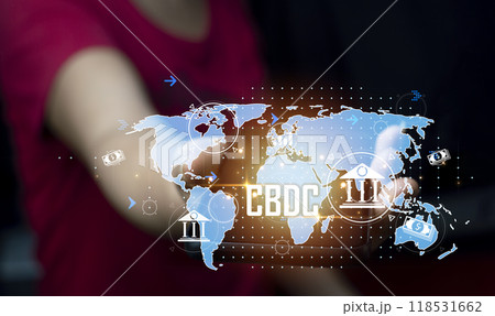 CBDC visual concept. Central Bank Digital Currency 118531662