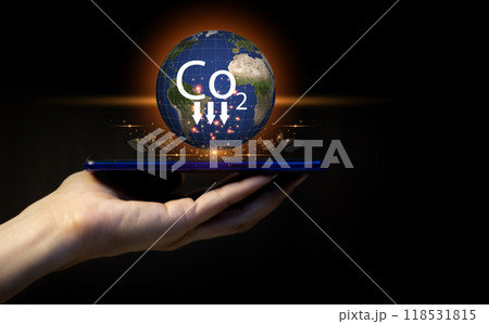 Good global ecosystem storage. Green planet. Reducing C02 emissions. Good global ecosystem storage. Green planet. Reducing C02 emissions. 118531815