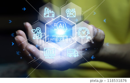 Concepts of using AI in daily life Processing with AI system, convenience Concepts of using AI in daily life Processing with AI system, convenience 118531876