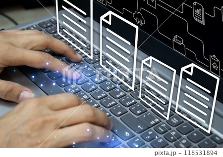 Ideas for working with documents via the cloud Ideas for working with documents via the cloud 118531894