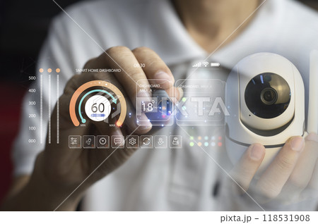 IP wifi wireless security camera supports Internet installation technology, security systems, smart home applications. 118531908