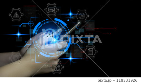 Concepts of using AI in daily life Processing with AI system, convenience Concepts of using AI in daily life Processing with AI system, convenience 118531926