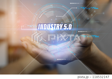 The concept of Industrial Revolution No. 5 is to improve the production process to be more efficient. By working together between humans (Human), intelligent systems (AI) and robots (Robot). 118532147