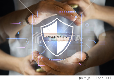 Keypad, cyber shield, lock, technology security system. Digital link. Cyber security with advanced technology. Keypad, cyber shield, lock, technology security system. Digital link. Cyber security with advanced technology. 118532531