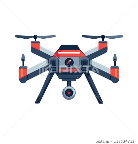 A drone with a camera on top of it A drone with a camera on top of it 118534212