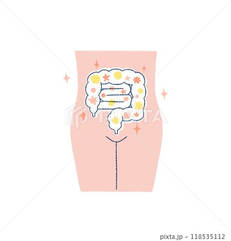 健康な腸内環境・腸内フローラ 118535112