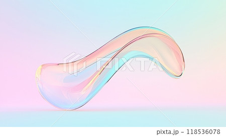Abstract Neon Fluid Fluorescent Background. Trendy Holographic Wallpaper Template for Web and Devices. 118536078