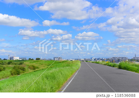 千葉県松戸市江戸川河川敷2024年9月 118536088