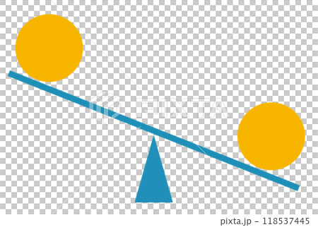 シンプルな天秤 118537445