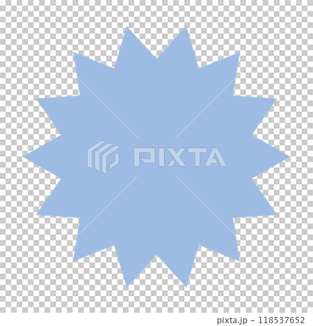 Blue spiky speech bubble 118537652