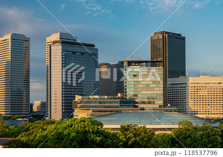 大阪ビジネスパーク 大阪城内からの景観 大阪ビジネスパーク 大阪城内からの景観 118537796