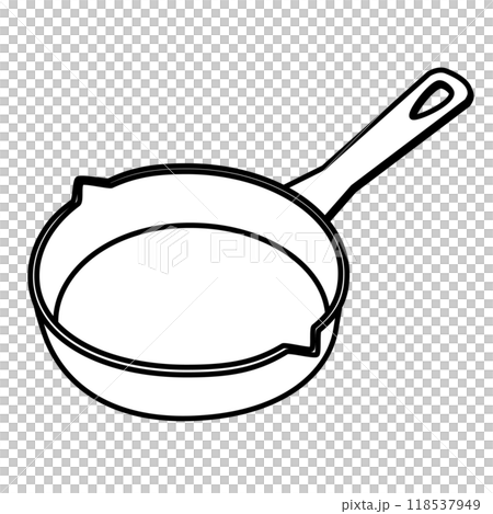 Simple skillet illustration Simple skillet illustration 118537949