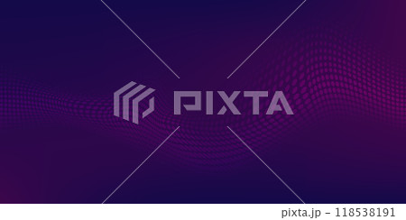 Dark gradient background with halftone wave 118538191