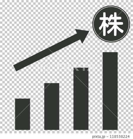 Stock price rise and fall graph 118538224