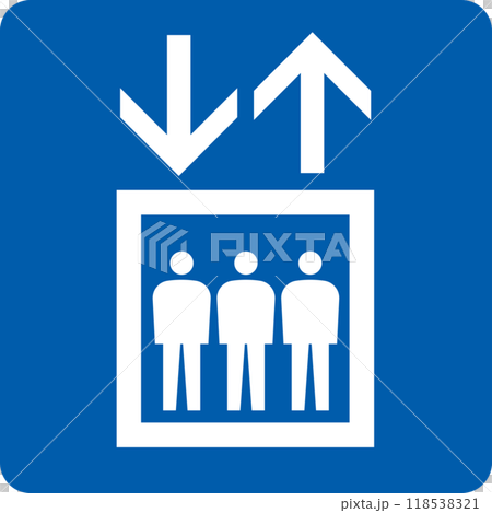 Simple elevator icon/pictogram illustration 118538321