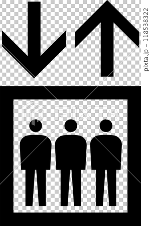 Simple elevator icon/pictogram illustration 118538322