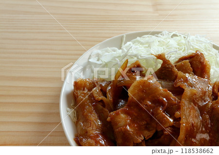 豚バラの生姜焼き 118538662