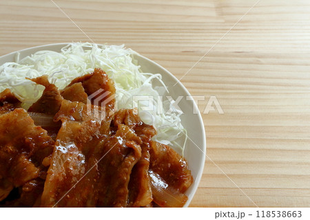 豚バラの生姜焼き 118538663