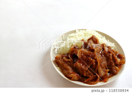 豚バラの生姜焼き 118538934