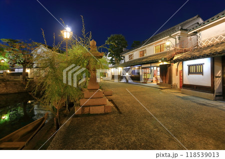 【岡山県】倉敷美観地区の夜景 118539013