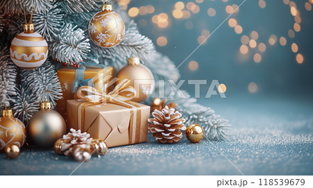 楽しいクリスマス背景 118539679