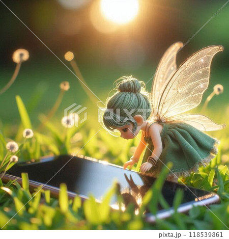 落としたスマホを妖精が見つけてくれた 落としたスマホを妖精が見つけてくれた 118539861