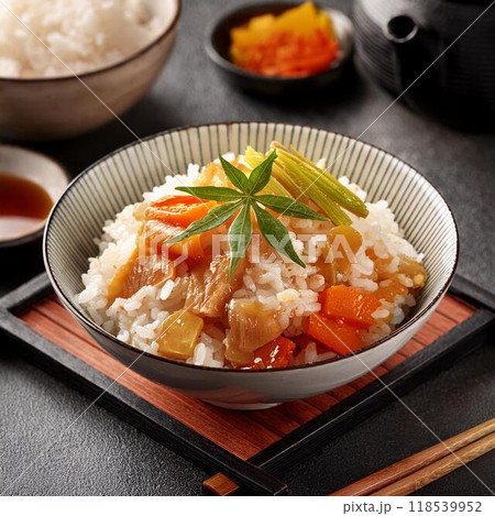 美味しそうな松前漬け丼  118539952