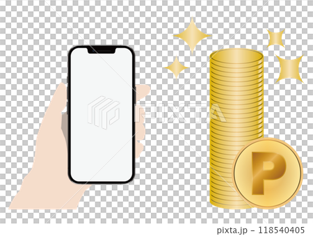 Smartphone and points 118540405