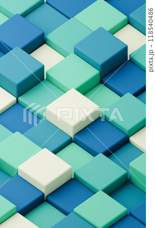 3D背景素材_四角形_青 118540486