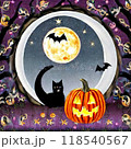ハロウィン背景のかわいいハロウィン 118540567