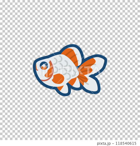 可愛的金魚插圖（東海錦） 118540615