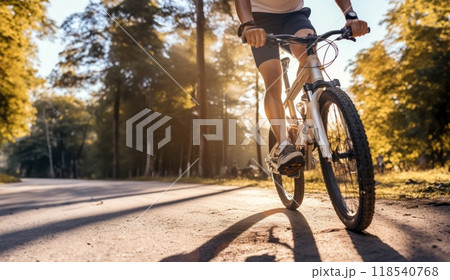 Individuals with Prosthetics Engaged in Sports Activities such as Cycling and Running..Generated image Individuals with Prosthetics Engaged in Sports Activities such as Cycling and Running..Generated image 118540768