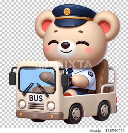 3D bus driver teddy bear 3D bus driver teddy bear 118540932