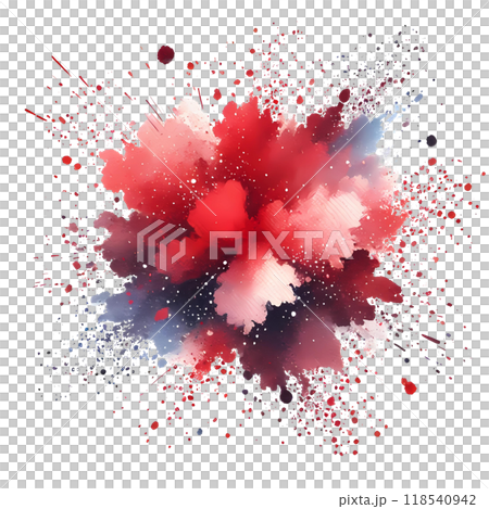 3D splashing color on white background 118540942