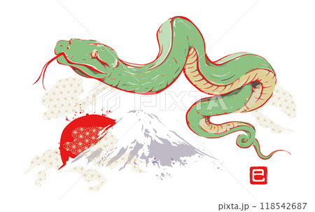 2025厄除け蛇どし干支 開運 水彩画 絵 原画 『 白蛇と南天 』 アクリル水彩画 2025年 干支 イラスト
