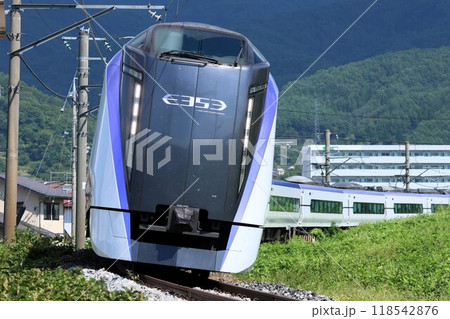 【JR東日本】E353系 特急「あずさ」（中央本線：下諏訪〜岡谷） 118542876