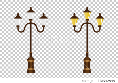 復古戶外燈的向量圖 復古戶外燈的向量圖 118542949