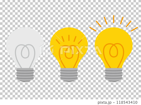 電球のイラストのセット 118543410