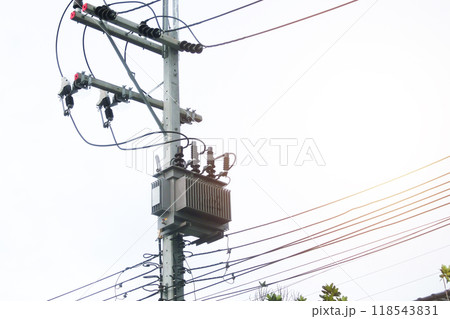 Electrical transformers, high voltage, large electrical transformers Electrical transformers, high voltage, large electrical transformers 118543831