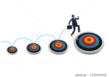 Concept of setting and achieving business objectives 118544340