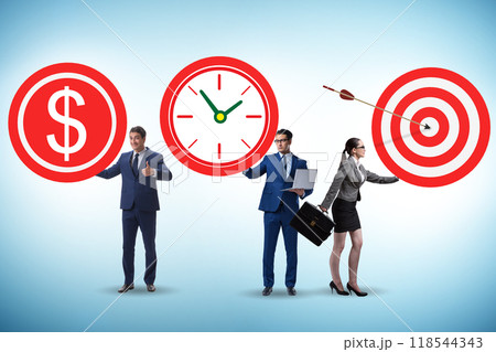 Time is money concept with aims 118544343