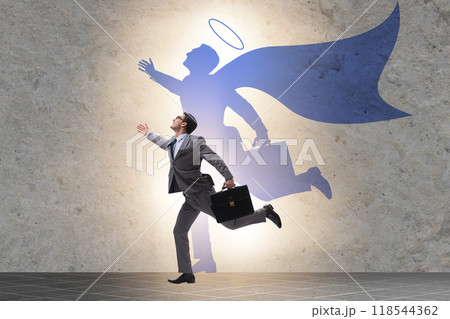 Businessman in the alter ego concept Businessman in the alter ego concept 118544362