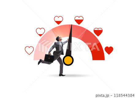 Love meter concept for valentines day 118544384