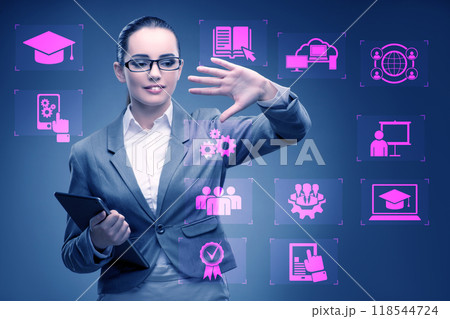 E-learning concept as modern way of education E-learning concept as modern way of education 118544724